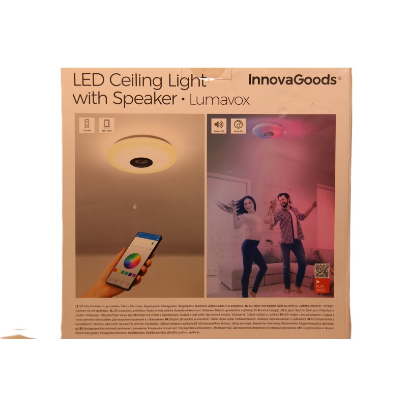 LED Ceiling Light with Speaker