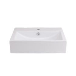 keramische opzetwastafel 54 x 40 cm wit