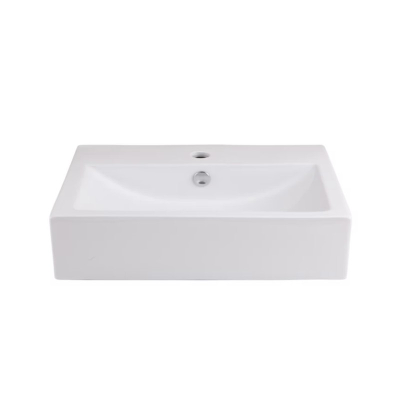 keramische opzetwastafel 54 x 40 cm wit