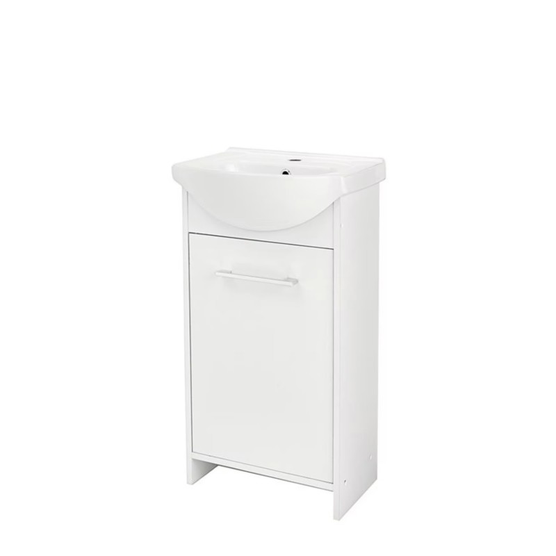 Kast met  wastafel, 45 cm, wit