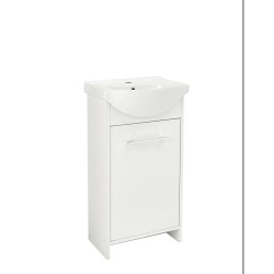 Kast met  wastafel, 45 cm, wit