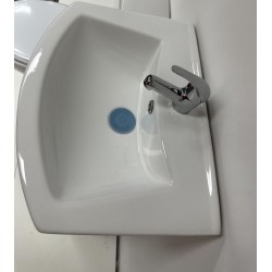 Kast met  wastafel, 45 cm, wit