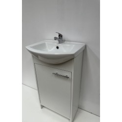 Kast met  wastafel, 45 cm, wit