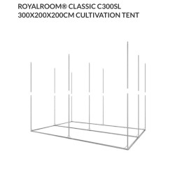 RoyalRoom® Classic C300SL 300x200x200cm cultivation tent